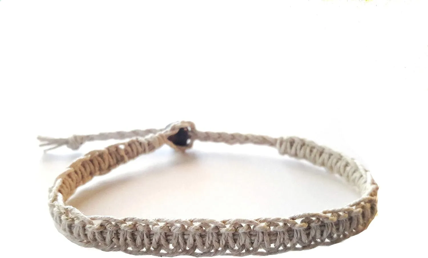 Surfer Hawaiian Adjustable Hemp Anklet Hemp Bracelet - Handmade
