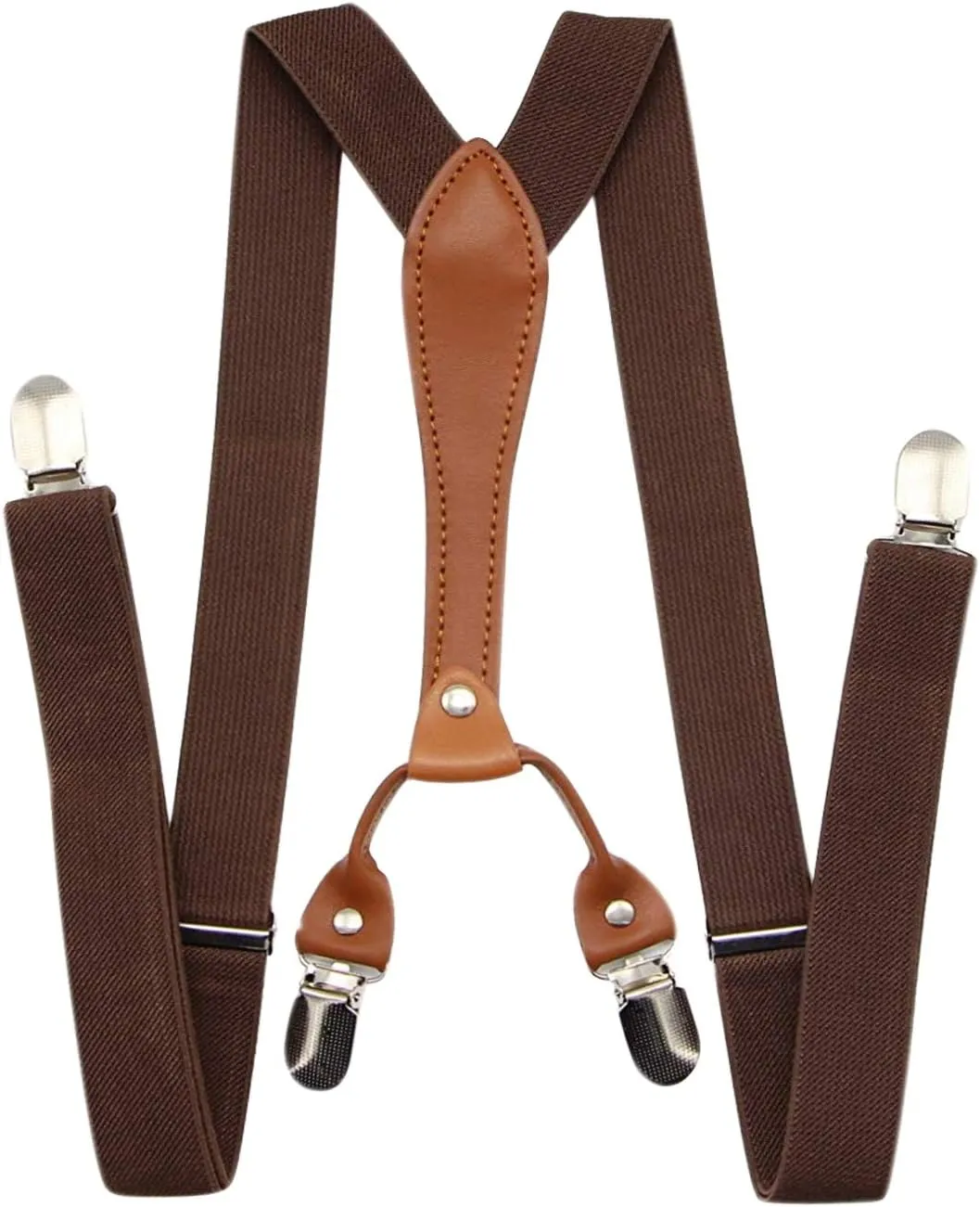 Suspenders For Men,Women Adjustable Suspends Bow Tie Set Solid Color Y Shape with Strong Clips Adjustable Braces