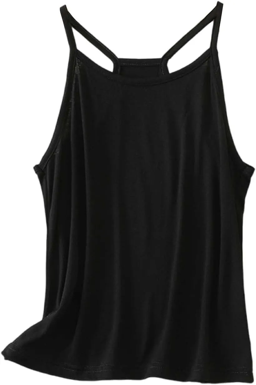 Tank Top for Women Sleeveless Basic Summer Tops Spaghetti Strap Racerback Cute Shirts Loose Casual Lightweight Athletic Tees