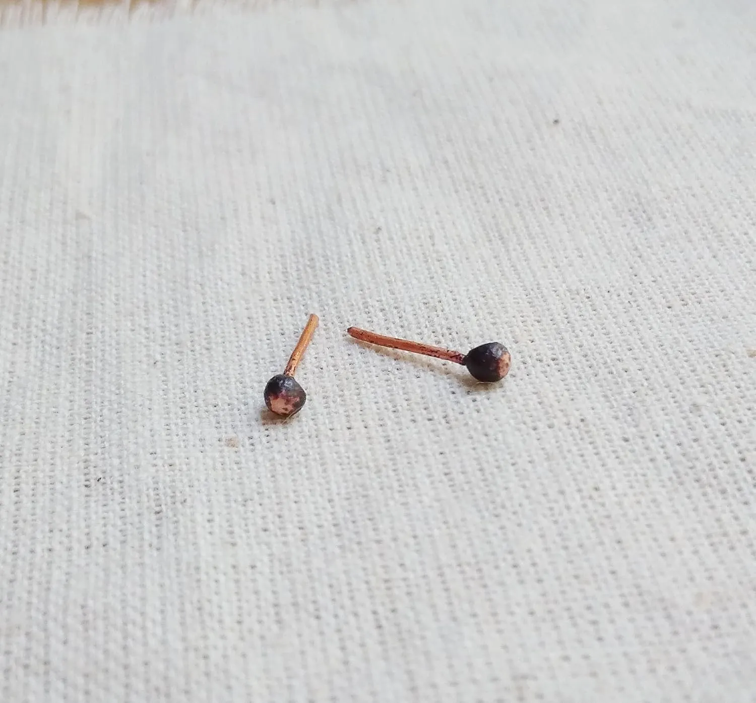 Tiny 2mm Ball Stud Earrings, Dainty Mini Ball Earrings for Cartilage, Helix, Earlobe Piercing, Copper