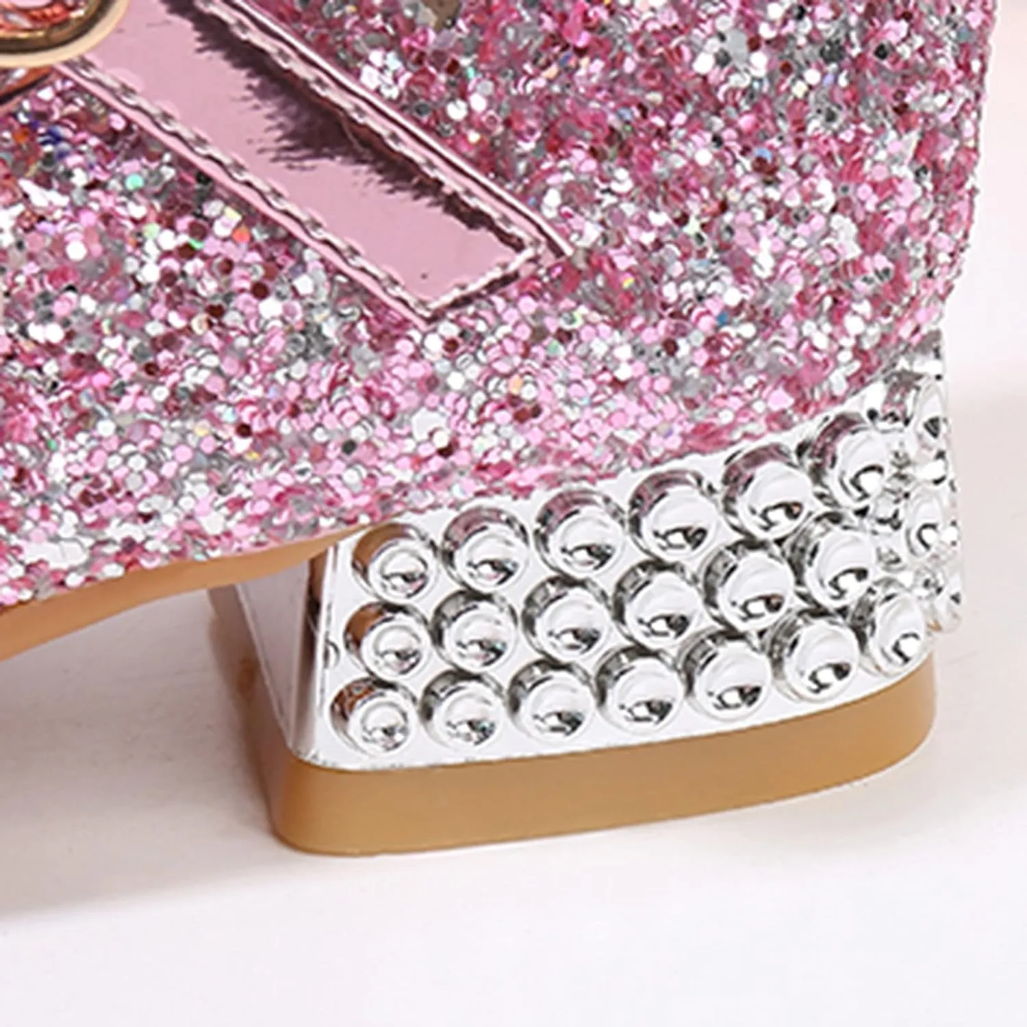 Toddler Girls Summer Sandals Toddler Little Kid Girls Dress Pumps Glitter Sequins Baby Girl Fuzzy Slippers