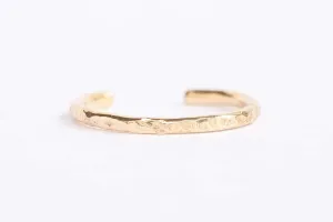 Toe Ring for Women Adjustable  Silver, Gold, or Rose Gold  Simple and Comfortable | Gold Filled, Rose Gold, Sterling Silver (Hammered, Gold)