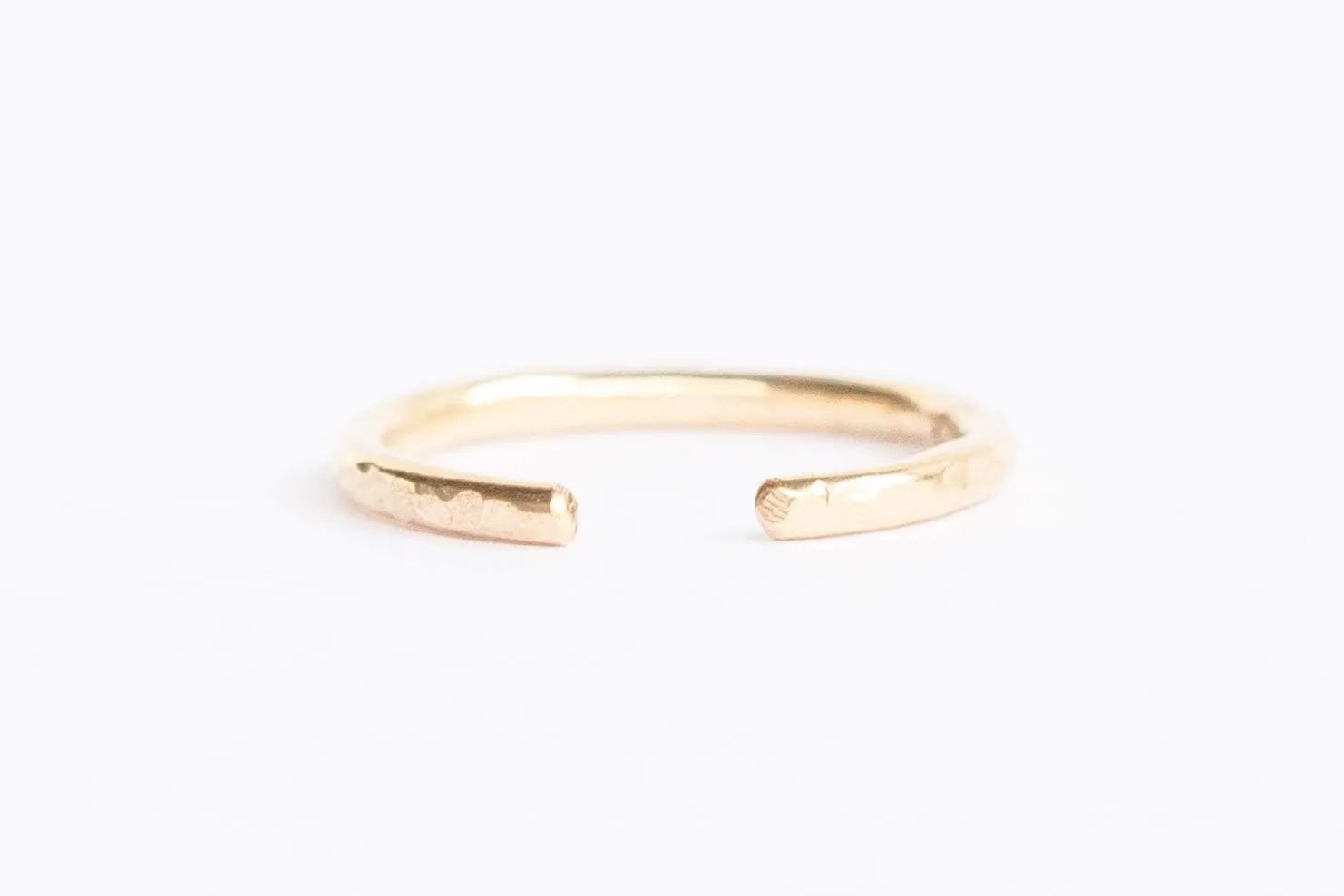Toe Ring for Women Adjustable  Silver, Gold, or Rose Gold  Simple and Comfortable | Gold Filled, Rose Gold, Sterling Silver (Hammered, Gold)
