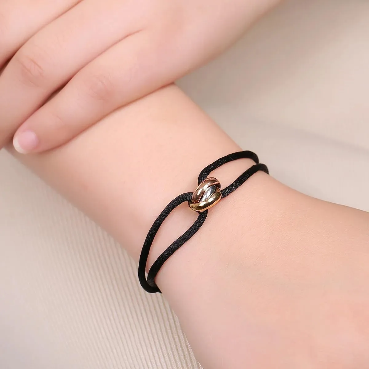 Trinity Adjustable Bracelet, Handmade String Bracelet Unisex Adjustable, Gift for Men and Women
