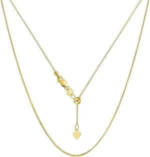 Verona Jewelers Sterling Silver 1.5MM Adjustable Snake Chain Necklace, Bolo Necklace, 24 Inch Adjustable Chain, Men Women Girls Boys