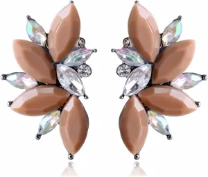 Vintage Design Crystal Earrings Women Statement Stud Earrings Women Earrings Jewelry