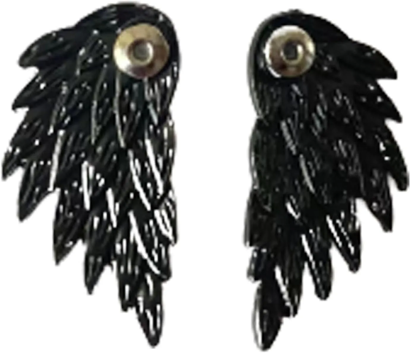 Vintage Rhinestone Angel Wing Stud Earrings for Women,Personality Exaggerated Ear Cuff Earrings Shiny Dainty Crystal Statement Earrings Wedding Party Jewelry Gifts