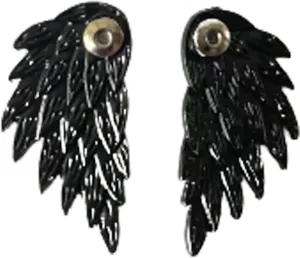 Vintage Rhinestone Angel Wing Stud Earrings for Women,Personality Exaggerated Ear Cuff Earrings Shiny Dainty Crystal Statement Earrings Wedding Party Jewelry Gifts