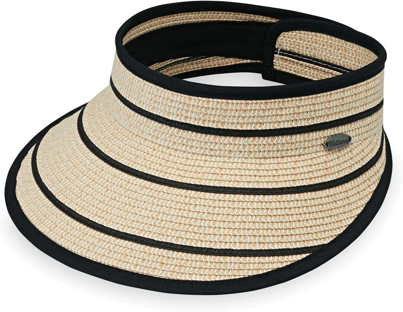 Wallaroo Hat Company Womens Petite Savannah Sun Visor Wide Brim, Packable and Adjustable Sizing for Smaller Crown Sizes