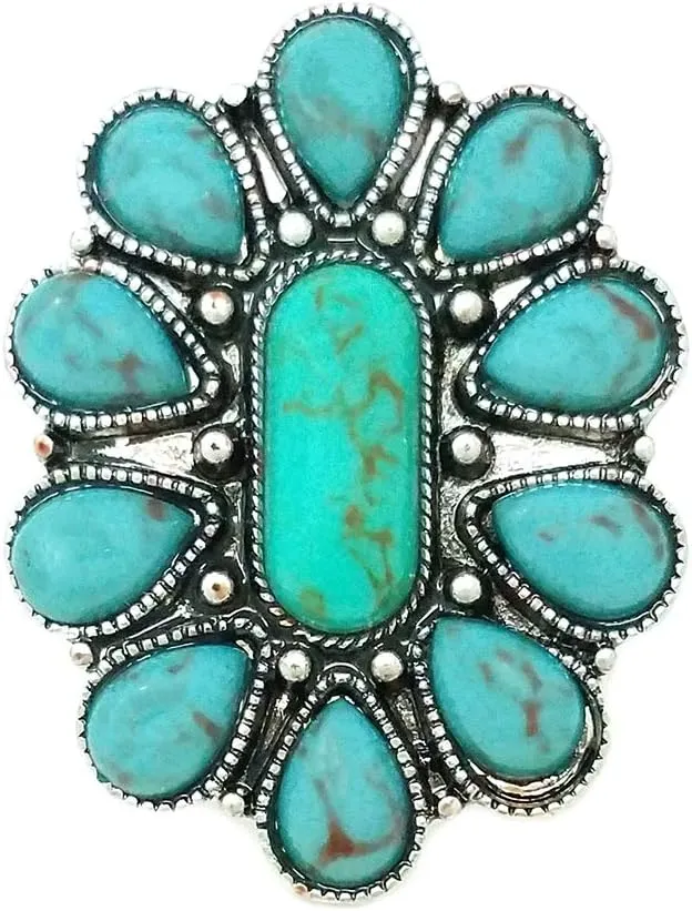 Western Flower Adjustable Cuff Ring