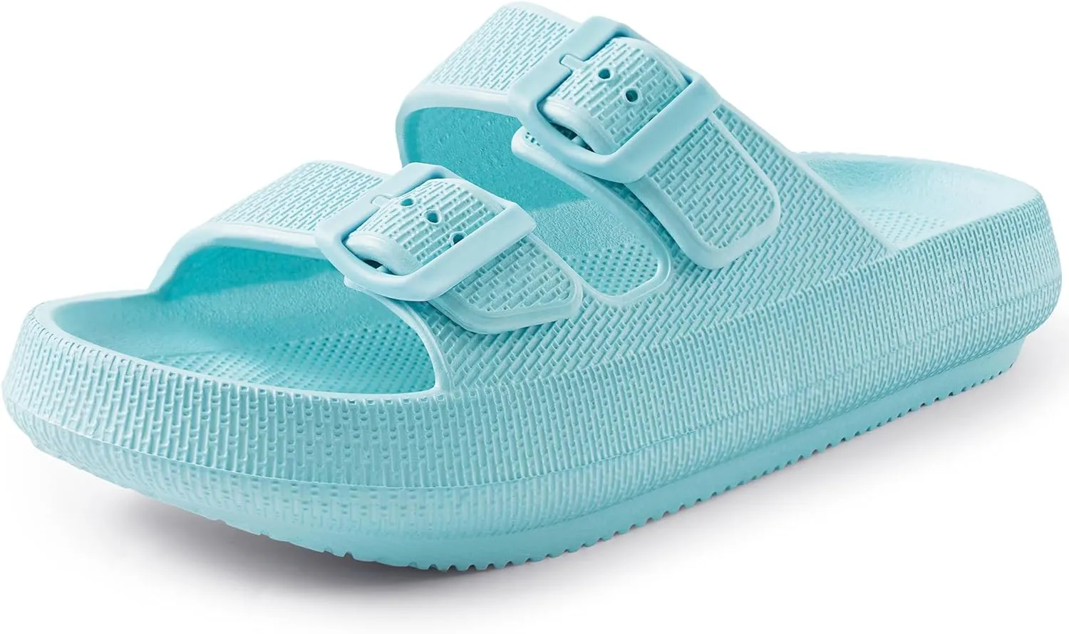 Women Cloud Slide Sandals Woman Slip on Lightweight Adjustable Buckle Slides with Non-Slip Sole for Indoor/Outdoor Use