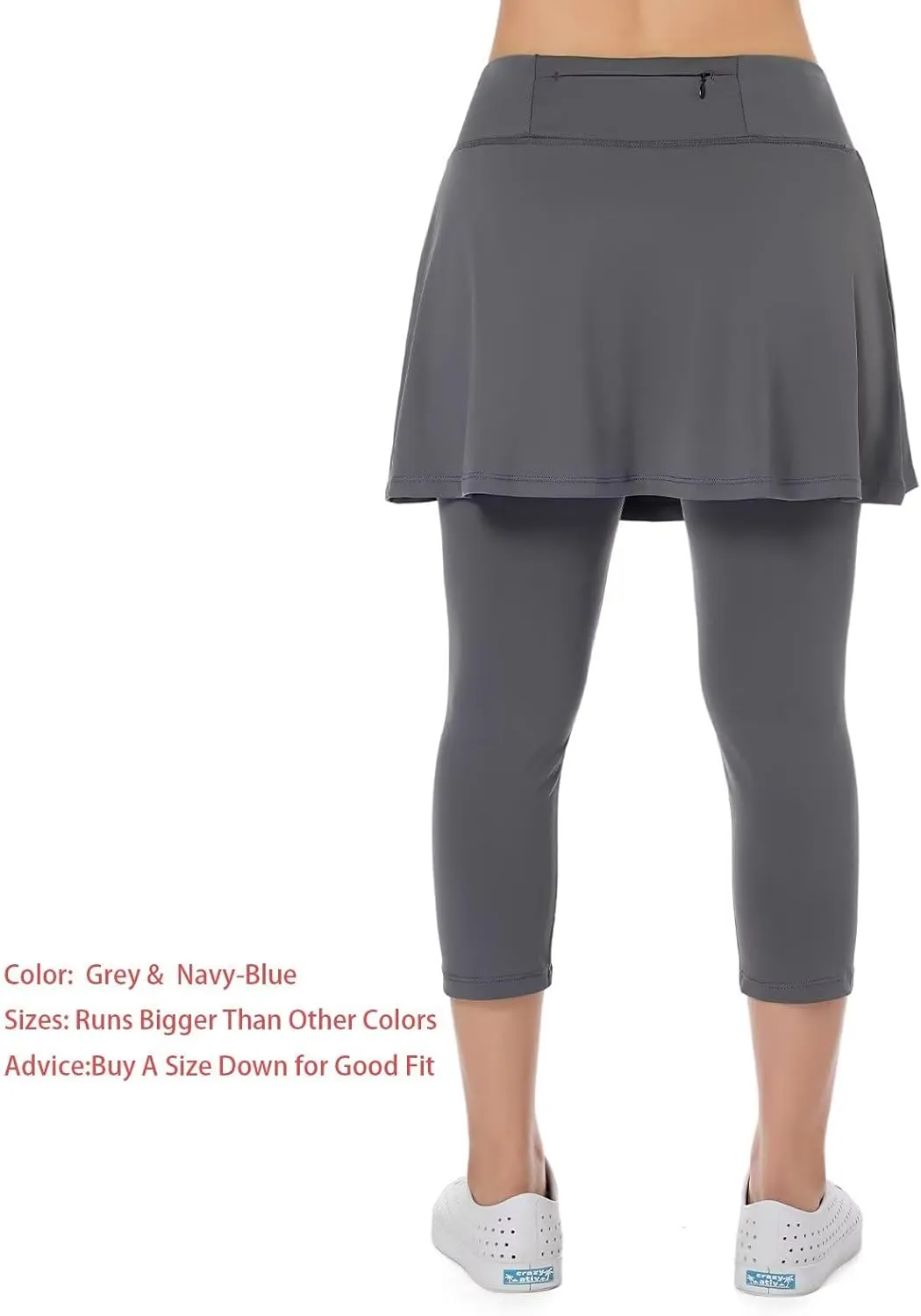Women Skirts with Leggings,Athletic Skorts Leggings with Pockets,Women Skirted Leggings for Tennis Golf