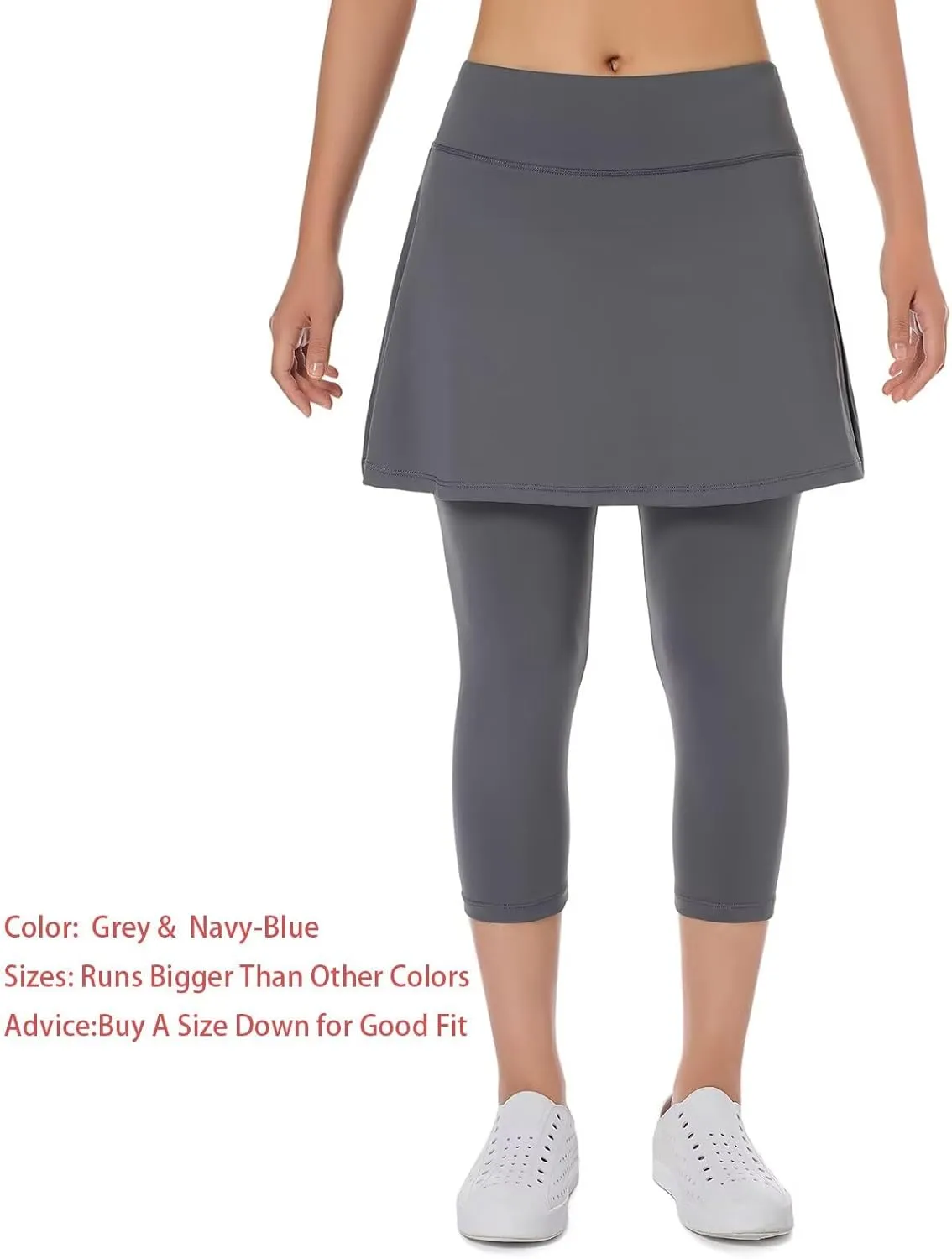 Women Skirts with Leggings,Athletic Skorts Leggings with Pockets,Women Skirted Leggings for Tennis Golf