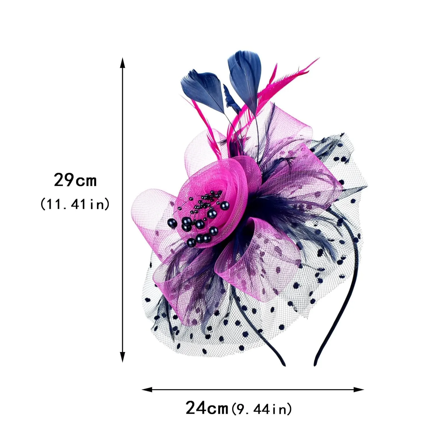 Womens Fascinator Hat Green Hat For Women Wedding Flower Cocktail Mesh Feathers Hair Clip Derby Hats And Fascinators