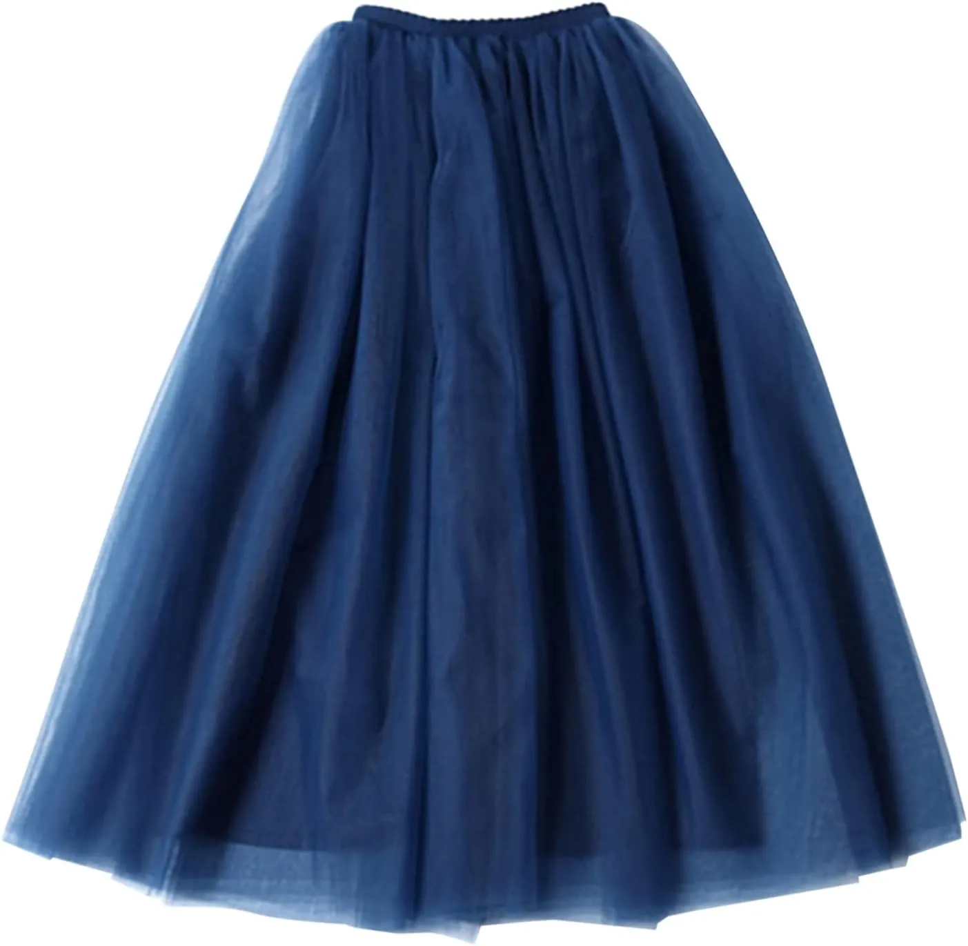 Women's High Waist Large Pleated Skirt Elastic Belt Mesh Skirt Tulle Skirt A Line Skirts for Girls Party Tutu Puffy Skirt