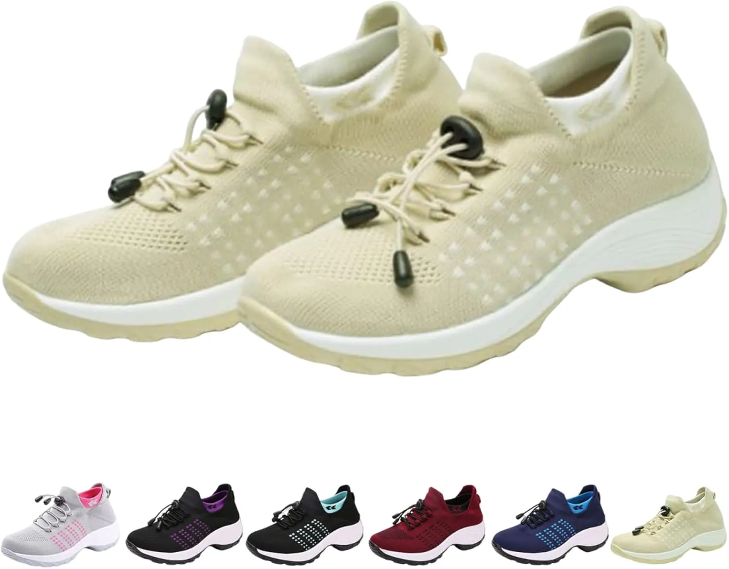 Women's Walking Shoes with Arch Support,Slip On Orthopedic Sneakers Comfortwear Running Shoes for Plantar Fasciitis