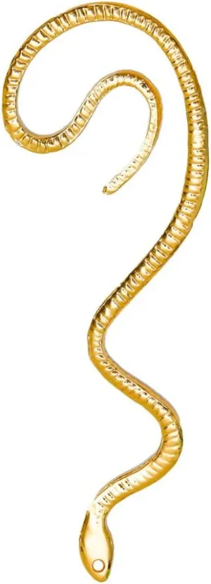 Wrap Ear Hanging Snake Stud Earrings Punk Retro Earring Snake Accessories Gold No Pierced Ear Clips Vintage Serpent Ear Cuff Wrap Crawler Earrings