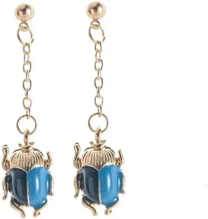 YAZILIND Ladybug Insect Stud Earrings Tassel Earrings Jewelry Birthday Gift Earrings