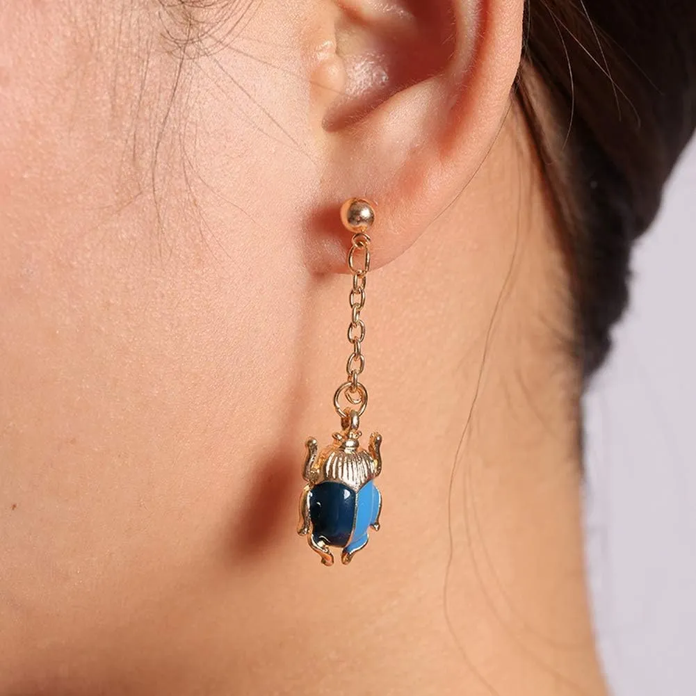 YAZILIND Ladybug Insect Stud Earrings Tassel Earrings Jewelry Birthday Gift Earrings