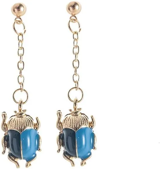 YAZILIND Ladybug Insect Stud Earrings Tassel Earrings Jewelry Birthday Gift Earrings